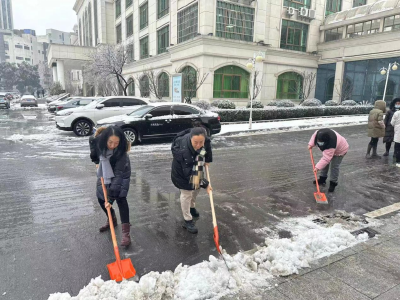 “统战+群团”协力开展铲雪除冰志愿活动