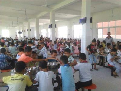 朋兴中心小学新建学生食堂投入使用