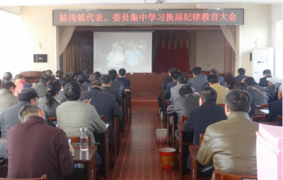 陡岗镇代表、委员集中学习换届纪律