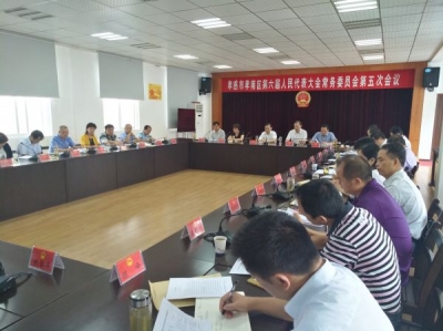 区六届人大常委会举行第五次会议