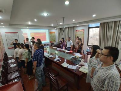 孝南区应急管理局7月份支部主题党日——听老党员老军人讲过去的故事