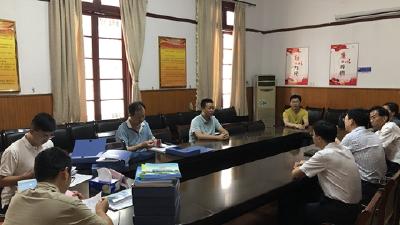 市检查组到孝南区验收“百名”法治建设示范单位创建工作