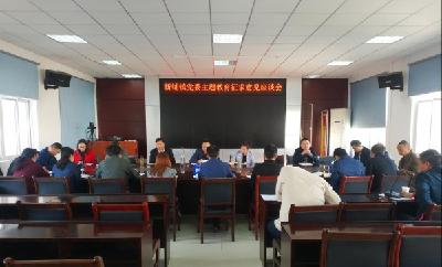 把准脉 除病根 广开言路找问题——新铺镇召开主题教育征求意见座谈会