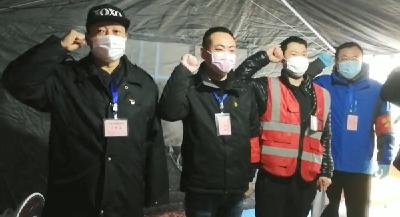 抗疫一线的支部主题党日