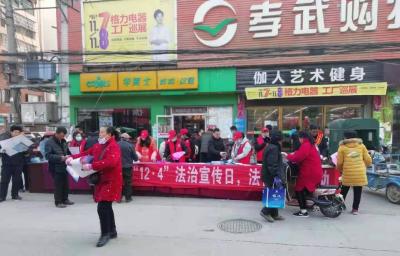 法制宣传上街头 共筑平安“防火墙”