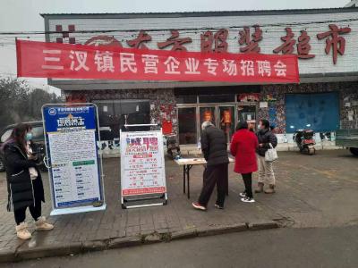 三汊镇组织开展民营企业专场招聘会