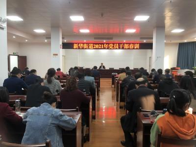 新华街道召开2021年党员春训动员会 