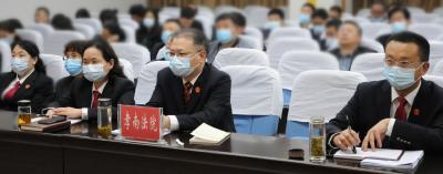 【党史学习教育】学史明理，学史增信 孝南区法院收看党史学习教育辅导报告视频会 