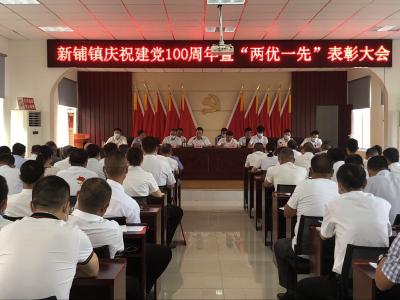 新铺镇举办庆祝建党100周年暨“两优一先”表彰大会