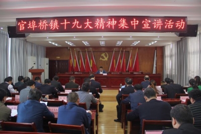 官埠桥镇集中学习十九大精神