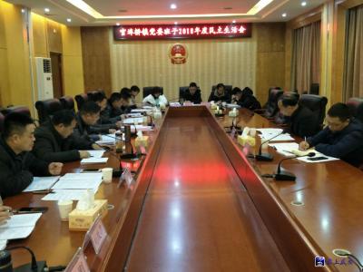 官埠桥镇召开党委班子2018年度民主生活会