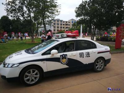 扫黑除恶宣传 官埠司法所夜晚不停歇