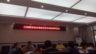 汀泗桥镇开展农村集体经济合同法律审查专项会议