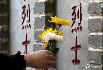 吴延志烈士骨灰迁入鄂南烈士陵园