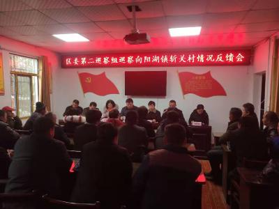 区委第二巡察组向斩关村反馈巡察情况