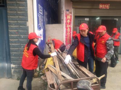马桥镇开展志愿者创文活动
