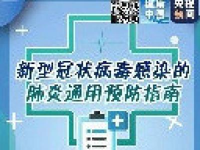 快收好！新型冠状病毒肺炎公众预防指南