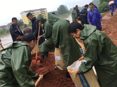 向阳湖镇严阵以待应对强降雨 齐心协力筑牢“安全网”