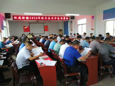 双溪桥镇召开2020年秋冬农业开发部署会