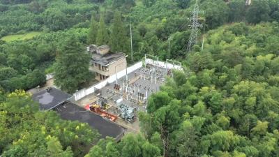 咸安35千伏甘棠变电站增容改造施工完成