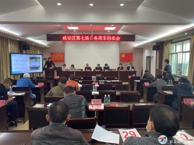 咸安区举行第七场公车拍卖会  成交21辆总成交额319500元