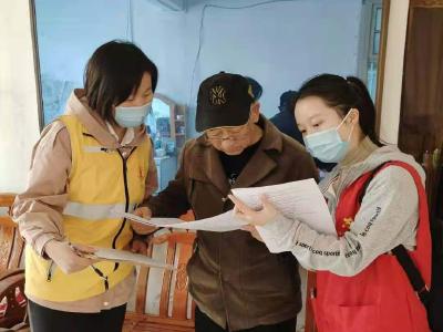 同心路社区：入户宣传倡文明
