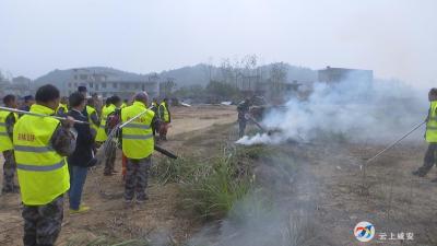 咸安区开展秋季森林防灭火无人机巡查演练