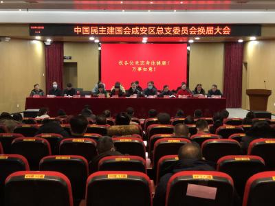 民建咸安区总支换届大会胜利召开