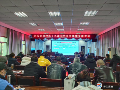 【基层宣讲】咸安区农业农村局学习贯彻党的十九届五中全会精神讲座