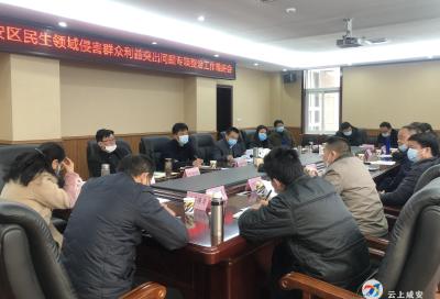 咸安区纪委监委召开民生领域侵害群众利益突出问题专项整治工作推进会 