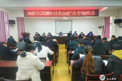 咸安区高桥镇安排部署精准扶贫“国考”迎检工作