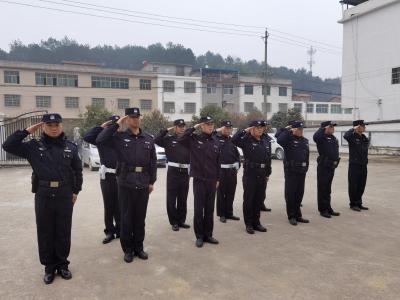 高桥派出所开展早操集训活动