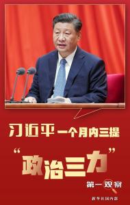 习近平一个月内三提“政治三力”