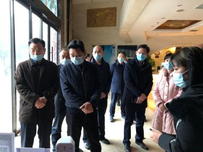 魏朝东对网吧、宾馆酒店业疫情防控进行突击检查