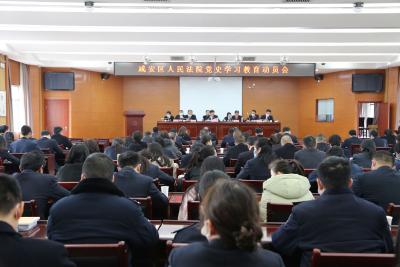 从党史中汲取奋斗力量——咸安区法院党史学习教育发出“动员令”