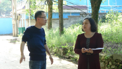 区民政局检查包保片区创卫工作