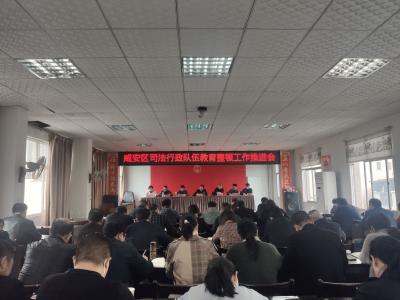 咸安区司法局召开队伍教育整顿工作推进会