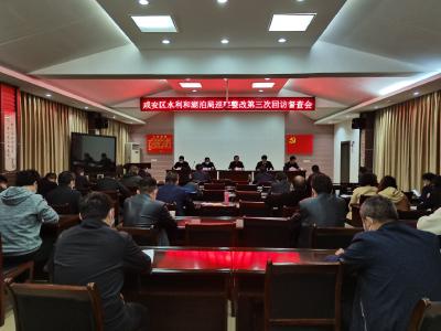 区委巡察督导组召开区水利和湖泊局巡察整改第三次回访督查会