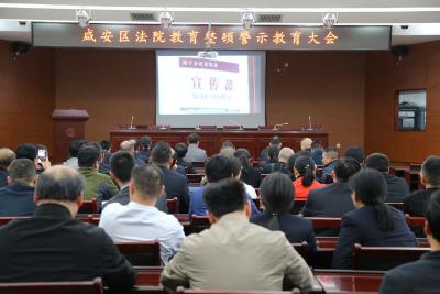 区法院：观看《毁伞》敲警钟  查纠整改筑防线