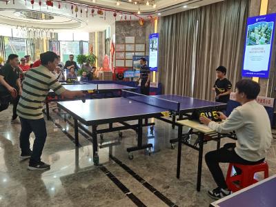车站路社区举办首届“壹号公馆杯”乒乓球比赛