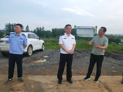 区领导检查向阳湖镇防汛备汛工作