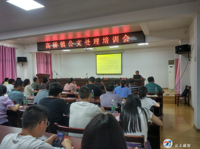 高桥镇开展公文处理专题培训
