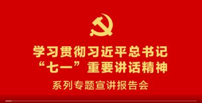 学习“七一”重要讲话专题宣讲