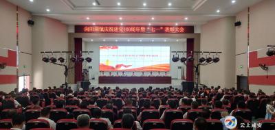 向阳湖镇举行庆祝建党100周年“七一”表彰大会