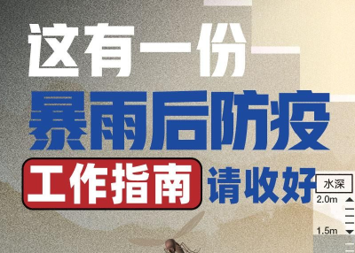 这有一份暴雨后防疫工作指南，请收好
