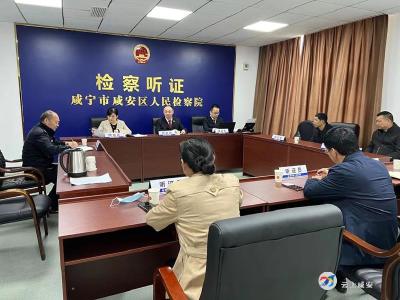 咸安检察召开合同诈骗案公开听证会