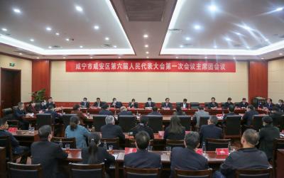 咸安区第六届人民代表大会第一次会议主席团第三次会议召开 
