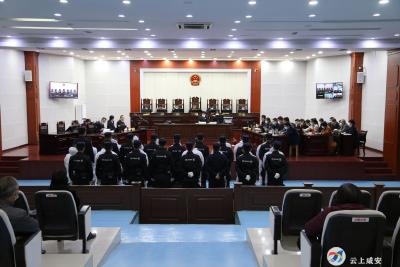 咸安区人民法院公开开庭审理刘正军等17人涉黑案