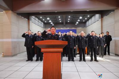 咸安公安分局举行宪法宣誓仪式