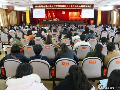 浮山街道办事处专题学习党的十九届六中全会精神